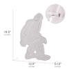 Bigfoot Collage Embossed Shaped Metal Sign - 19.5" x 12.9"